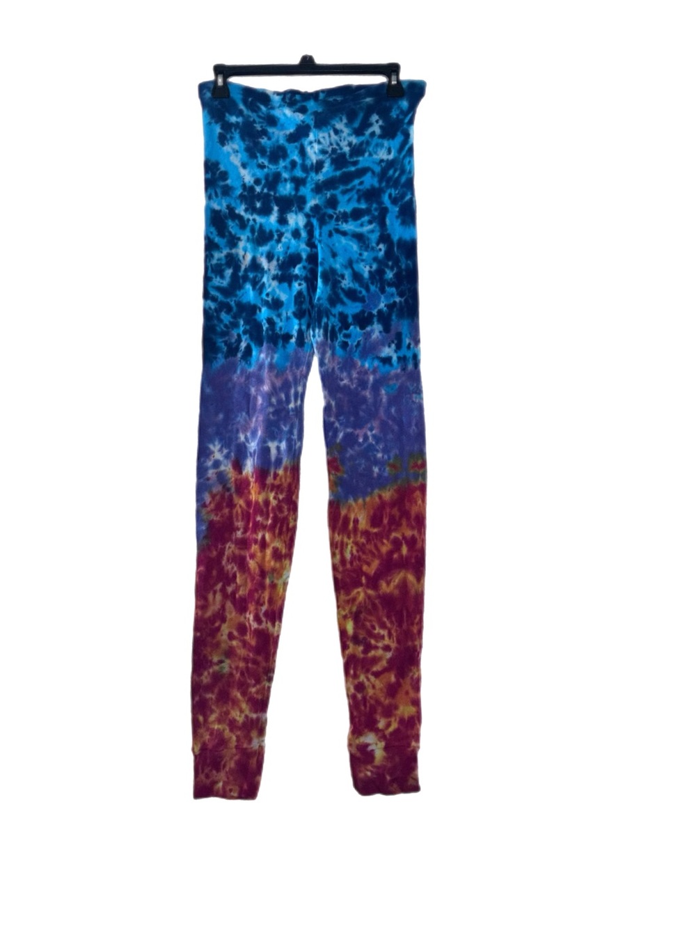 Tie-Dye High-Waist Leggings - Blue, Purple & Red NWOT